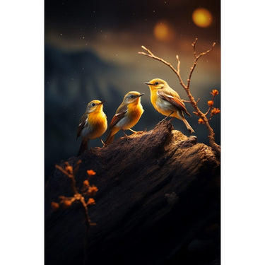 Night Birds Canvas